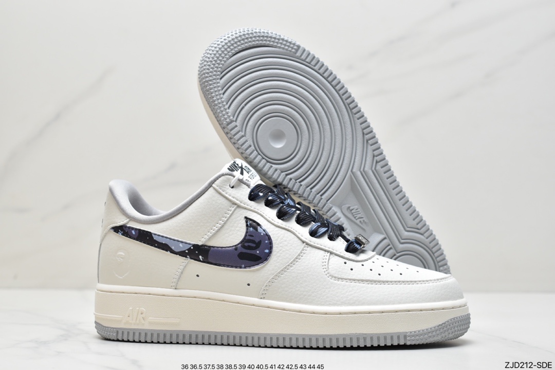 240  耐克Nike Air Force1 空军一号 白蓝低帮休闲板鞋 DJ3911-101