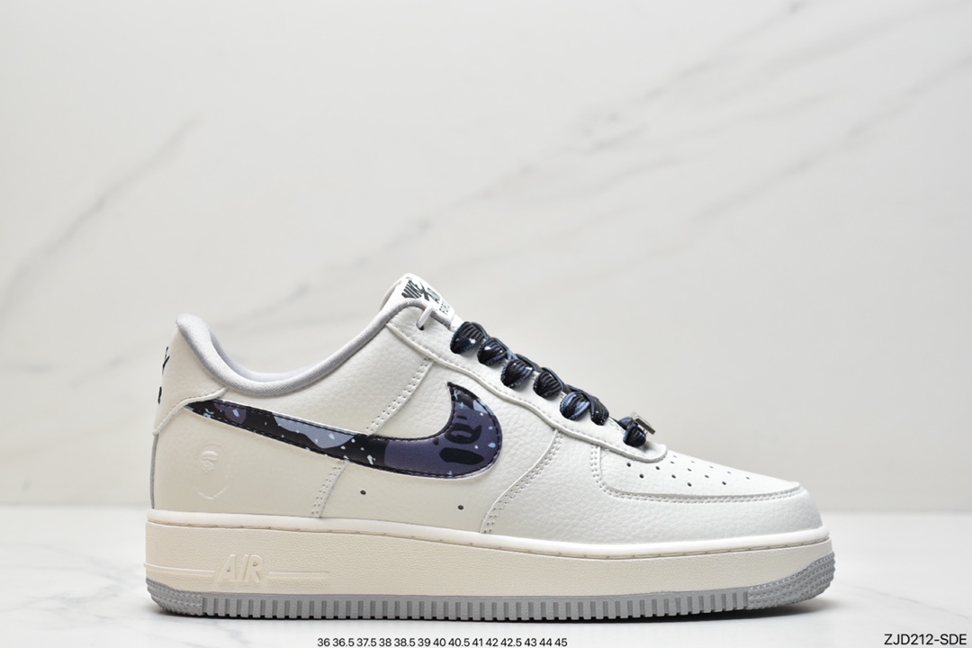 240  耐克Nike Air Force1 空军一号 白蓝低帮休闲板鞋 DJ3911-101