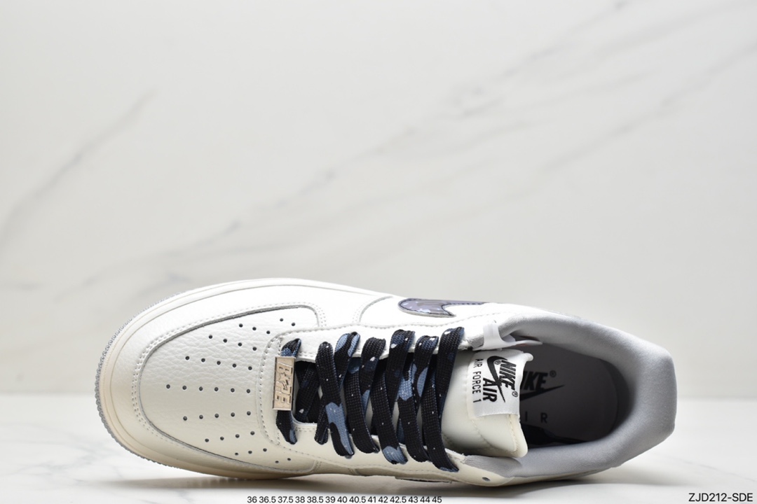 240  耐克Nike Air Force1 空军一号 白蓝低帮休闲板鞋 DJ3911-101