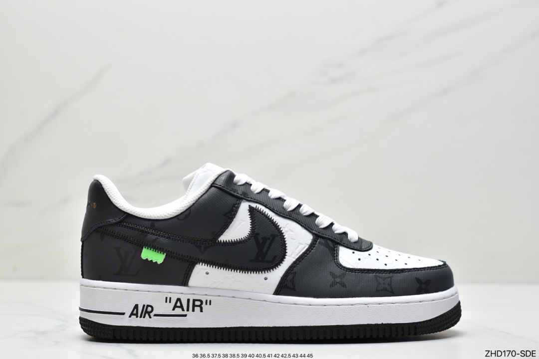 300 超奢联名 路易威登 LV×Nike Air Force 1 Low 07 空军一号 LV3369-100