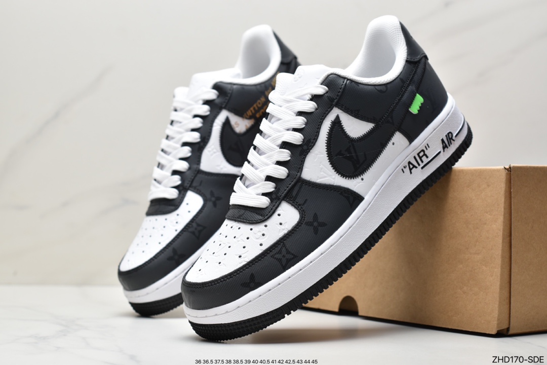 300 超奢联名 路易威登 LV×Nike Air Force 1 Low 07 空军一号 LV3369-100