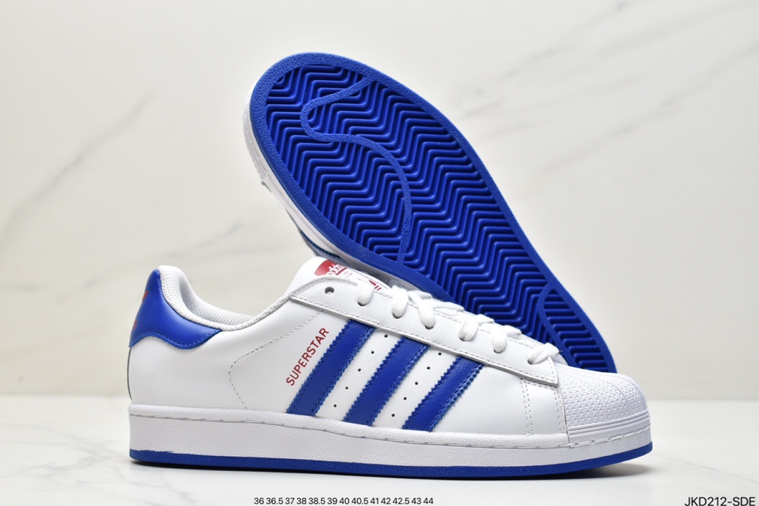 Adidas Clover Originals Superstar ”Sail/Green/Lace” Shell Head Series Low Top Classic All-match Casual Sports Sneakers GW4441