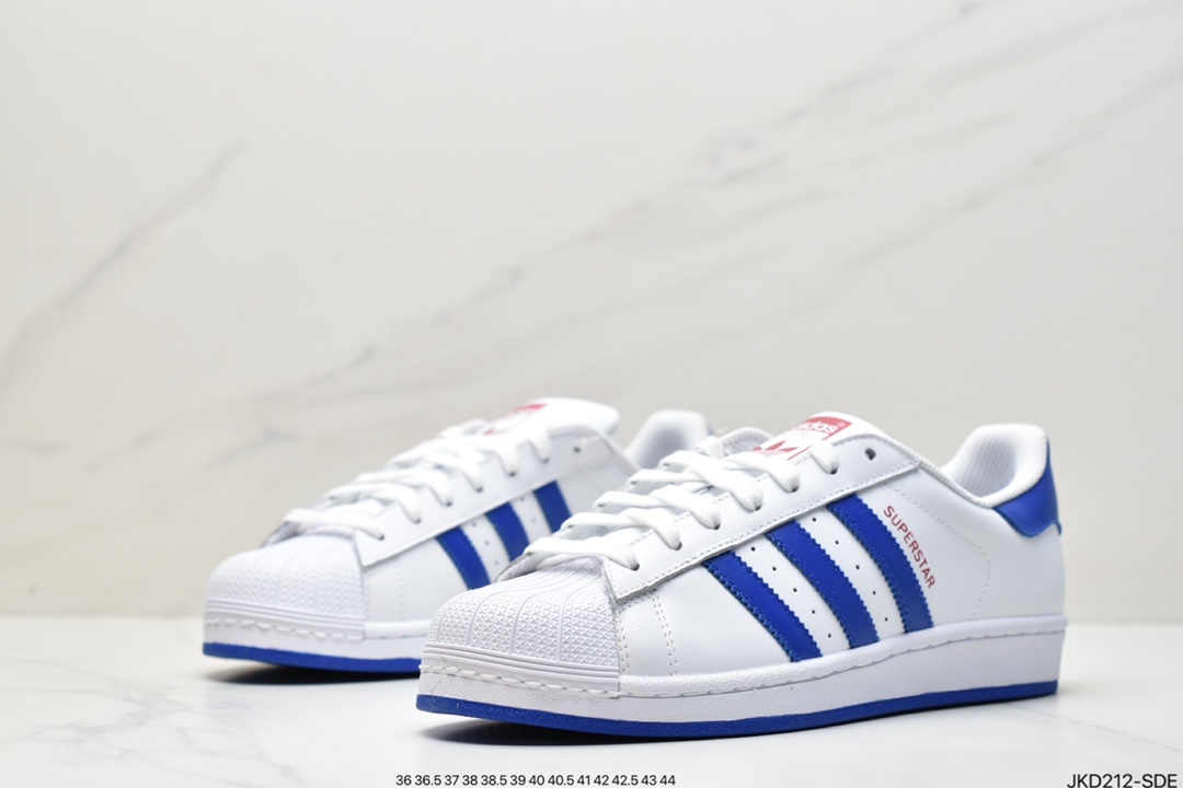 Adidas Clover Originals Superstar ”Sail/Green/Lace” Shell Head Series Low Top Classic All-match Casual Sports Sneakers GW4441