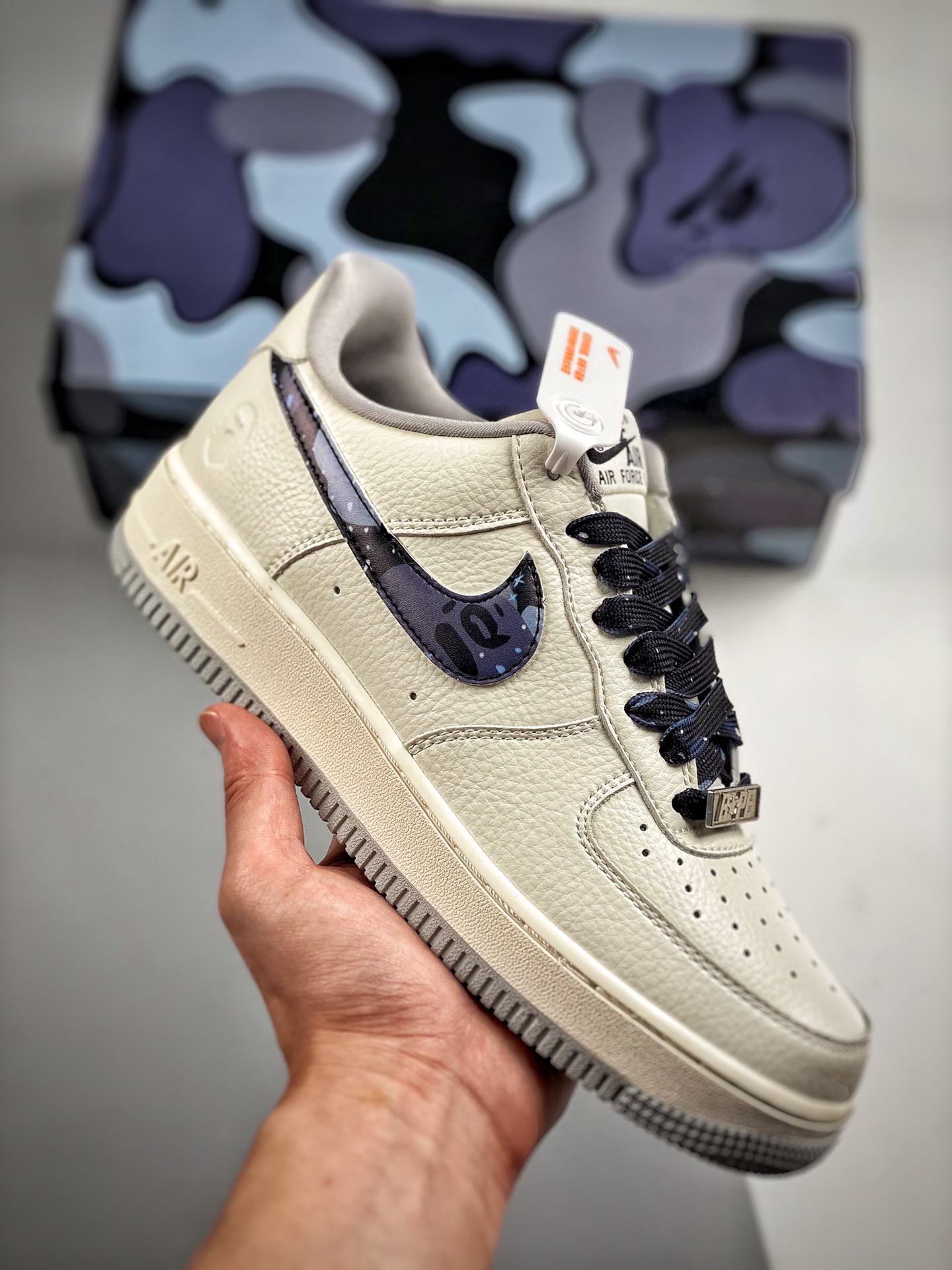 -3 Nike Air Force 1 Low '07 Cabeza de Simio Horma y plantilla originales para crear estilo auténtico de Air Force, enfo…