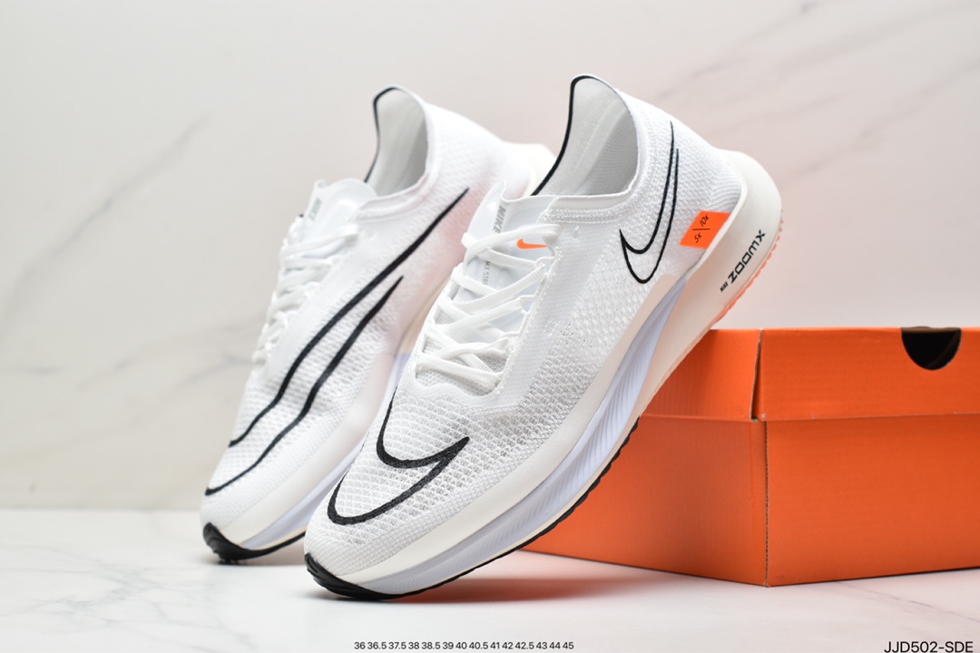 130 耐克Nike Zoomx Streakfly Proto 低帮跑步鞋 白黑橙 DH9275