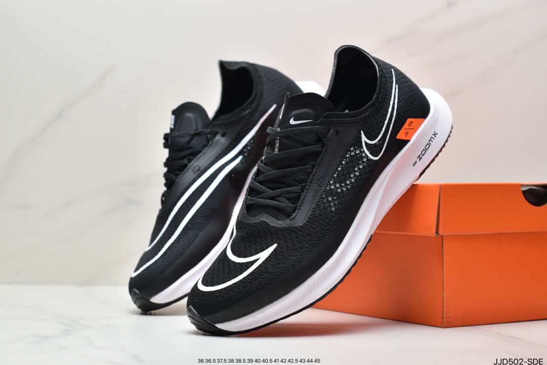 130 耐克Nike Zoomx Streakfly Proto 低帮跑步鞋 白黑橙 DH9275
