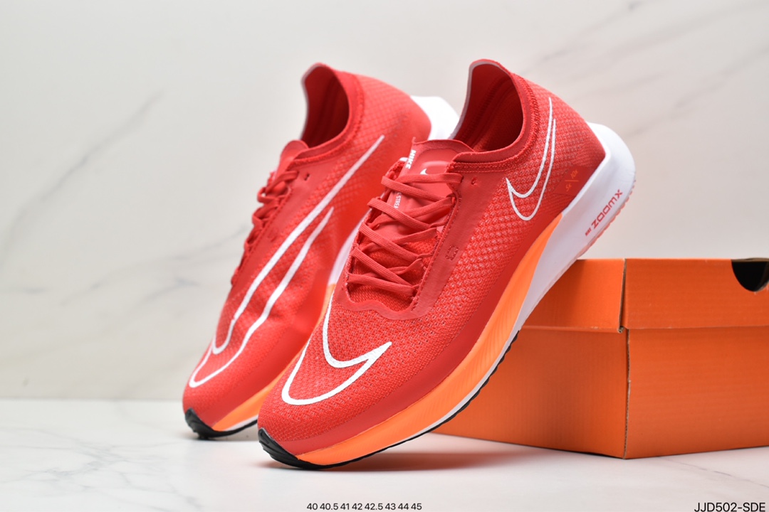 130 耐克Nike Zoomx Streakfly Proto 低帮跑步鞋 白黑橙 DH9275