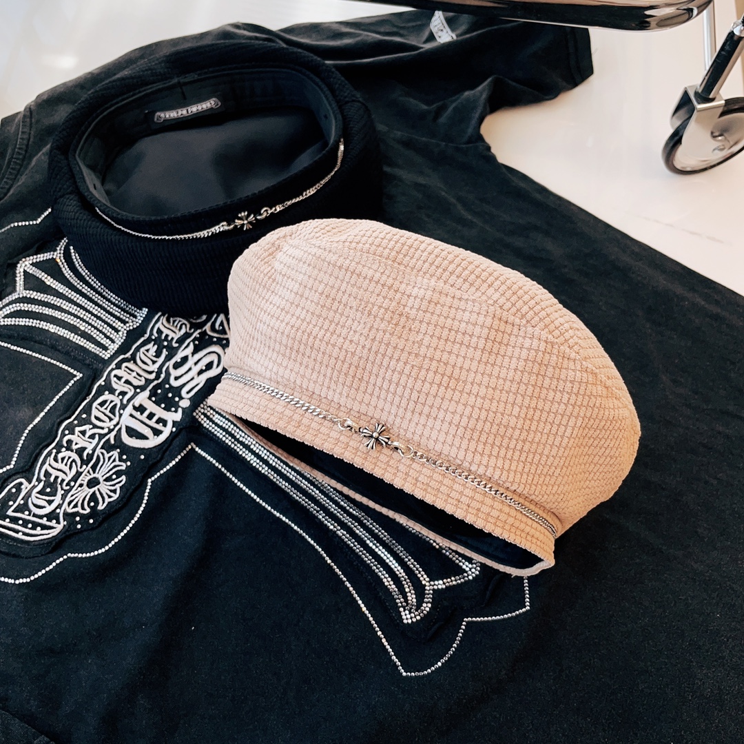 [Chrome Hearts Hats]Croheart Early Autumn Bailey Mini Small Plaid Suede Bailey