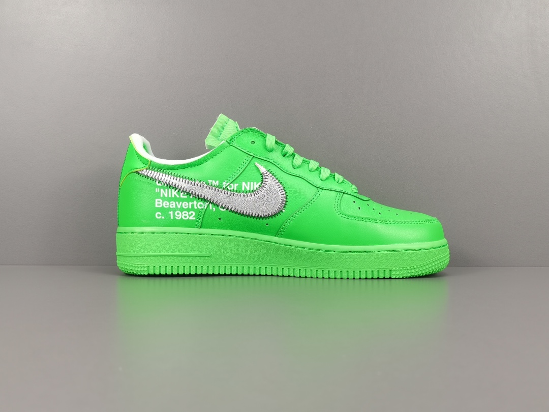 [Air Force Series]Green Art Museum Co-branded off White x NikeAirForce1LowGree