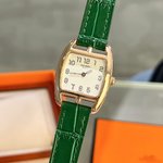 Hermes Watch Designer 1:1 Replica
 Rose Gold White Steel Material Quartz Movement