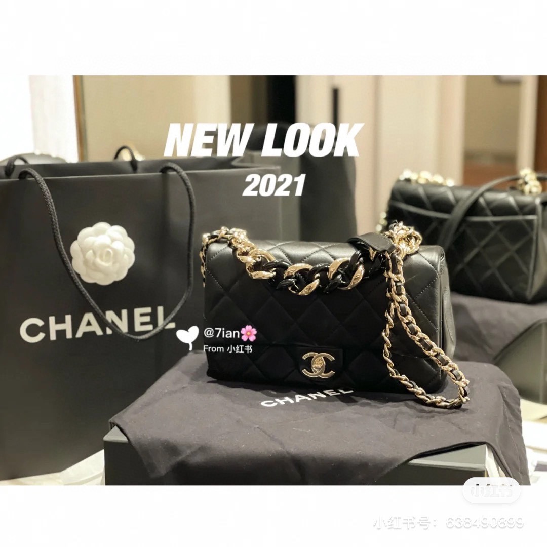 “22s chanel 粗链条 cf包”