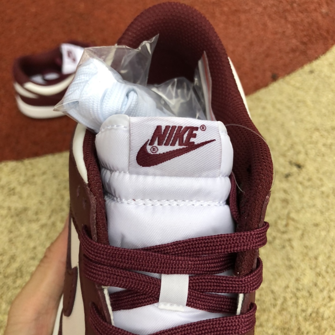 Nike Dunk 酒红波尔多白红低帮休闲男女板鞋 DD1503-108