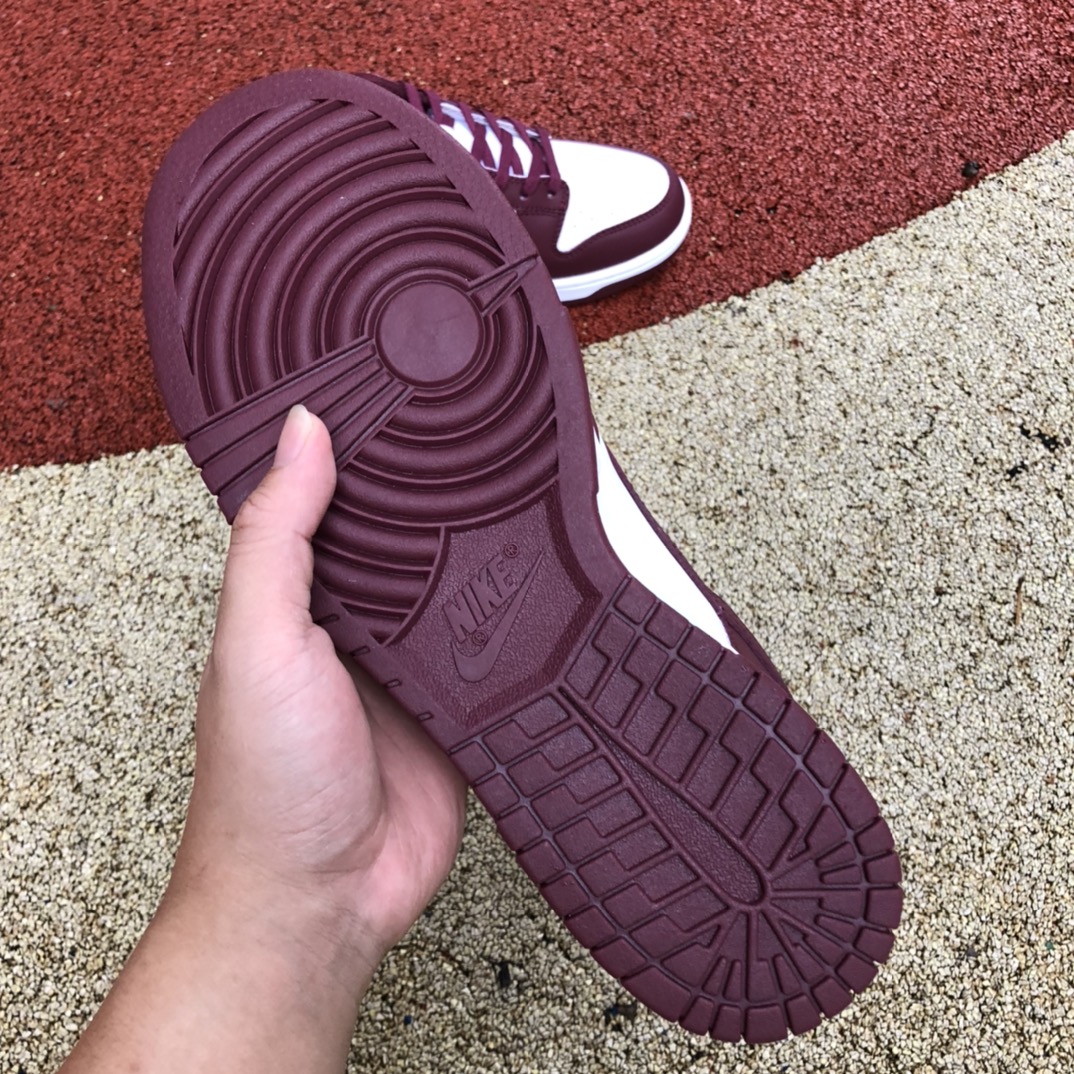 Nike Dunk 酒红波尔多白红低帮休闲男女板鞋 DD1503-108