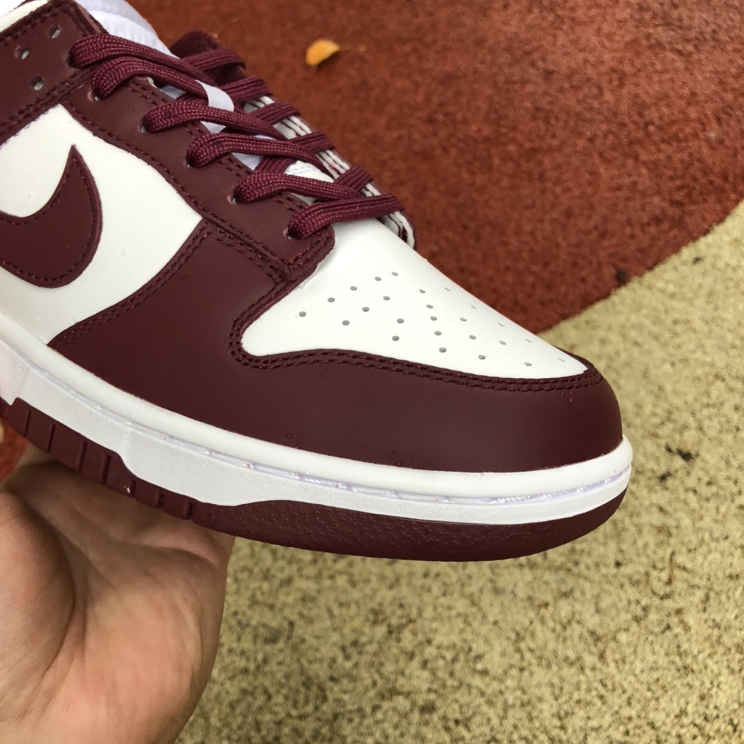 Nike Dunk 酒红波尔多白红低帮休闲男女板鞋 DD1503-108