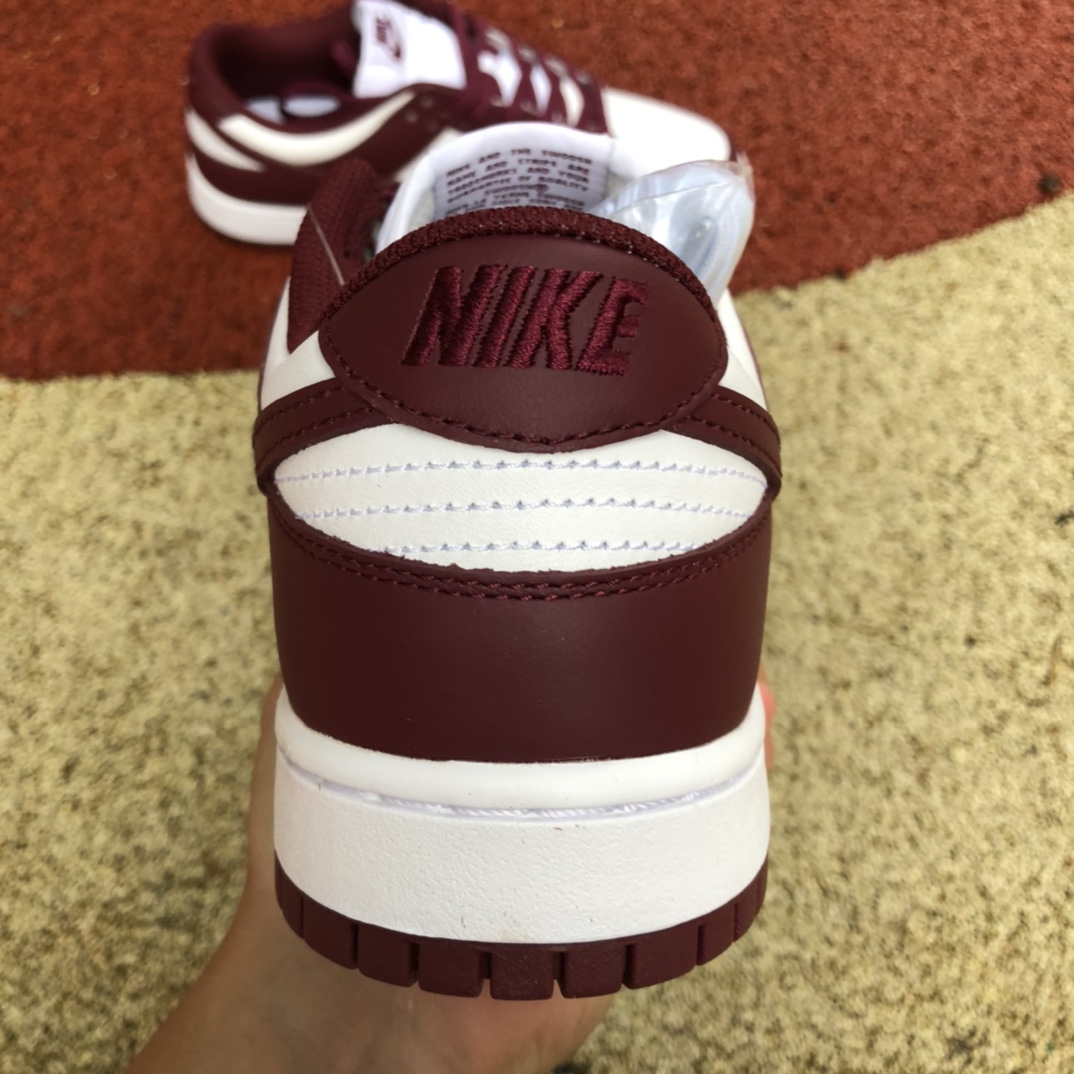 Nike Dunk 酒红波尔多白红低帮休闲男女板鞋 DD1503-108