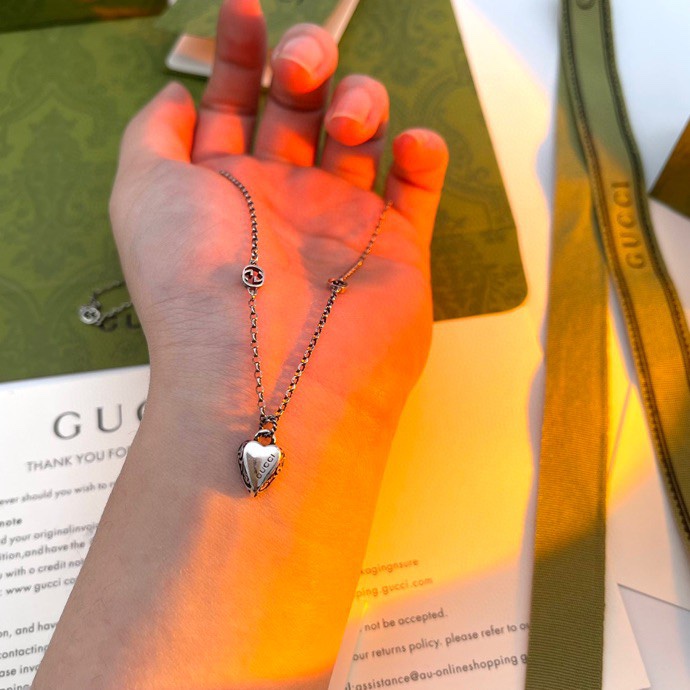 Gucci 项链 GUCCI古驰Gucci爱心银系列