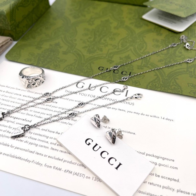 Gucci 项链 GUCCI古驰Gucci爱心银系列