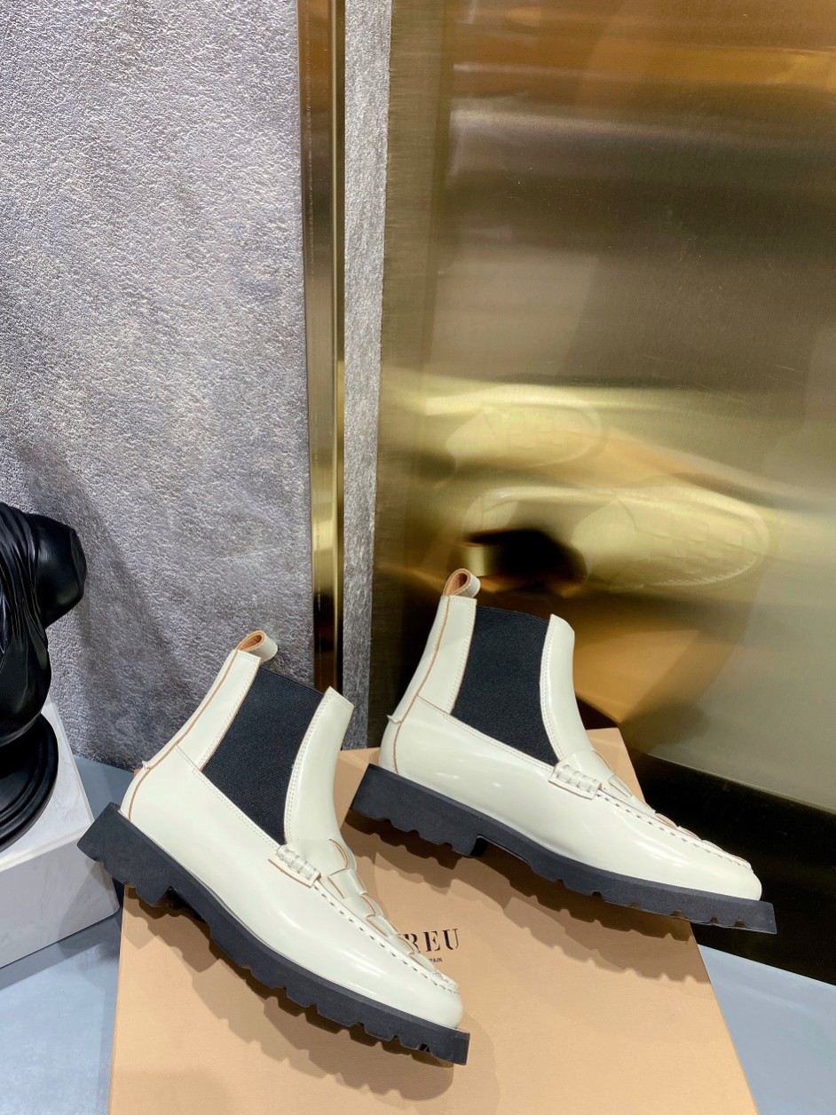 Trendy Chelsea Boots: Chunky Front, Slim Drums, Original Cow Skin. - 图片 5