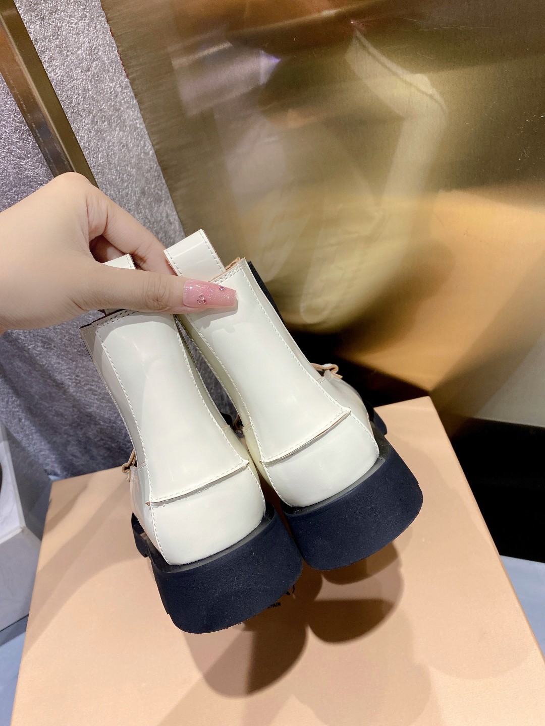 Trendy Chelsea Boots: Chunky Front, Slim Drums, Original Cow Skin. - 图片 8