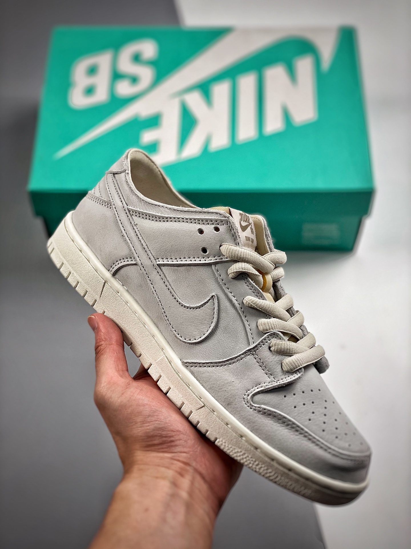 -5 Nk Dunk SB Low blanco hueso, producto original de gran fábrica, fotos reales primer lanzamiento, material de capa su…