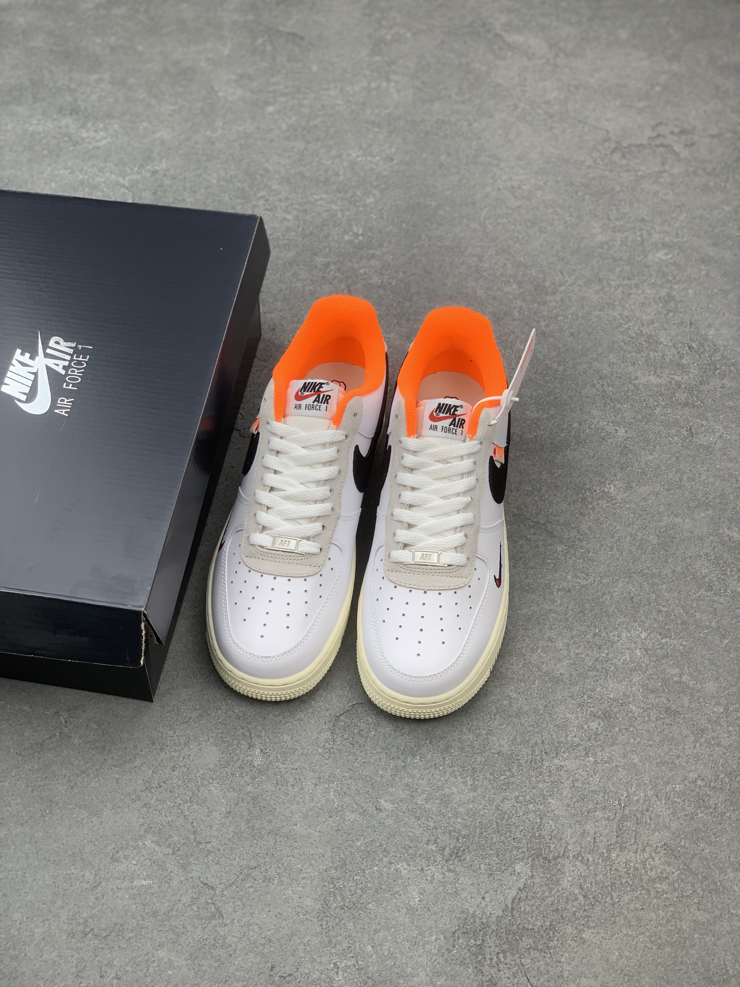 Nike Air Force 1 '07 Low White Black Orange Sneakers - Size 36-45 9 i1659554921 3678 7