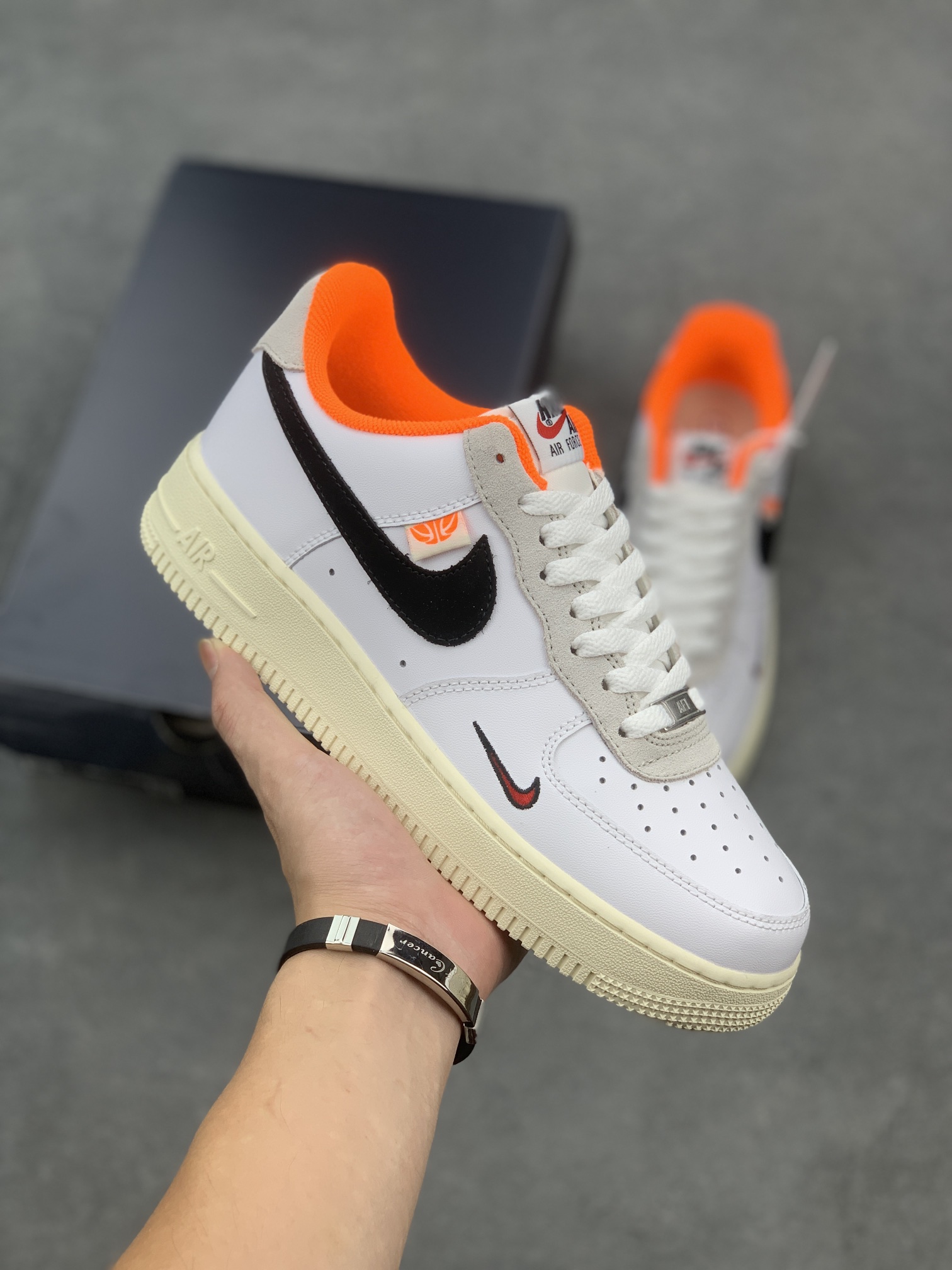 Nike Air Force 1 '07 Low White Black Orange Sneakers - Size 36-45 2 i1659554921 4983 0