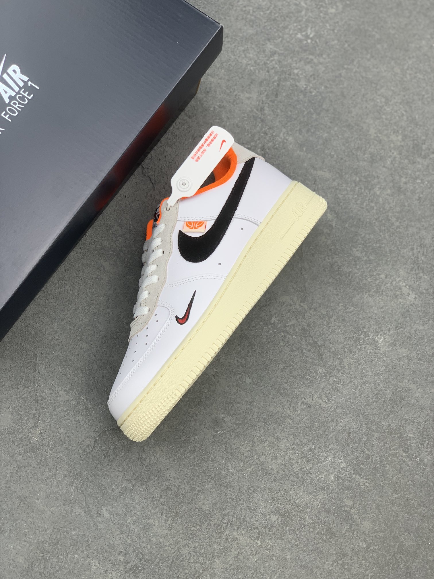 Nike Air Force 1 '07 Low White Black Orange Sneakers - Size 36-45 8 i1659554921 5788 6