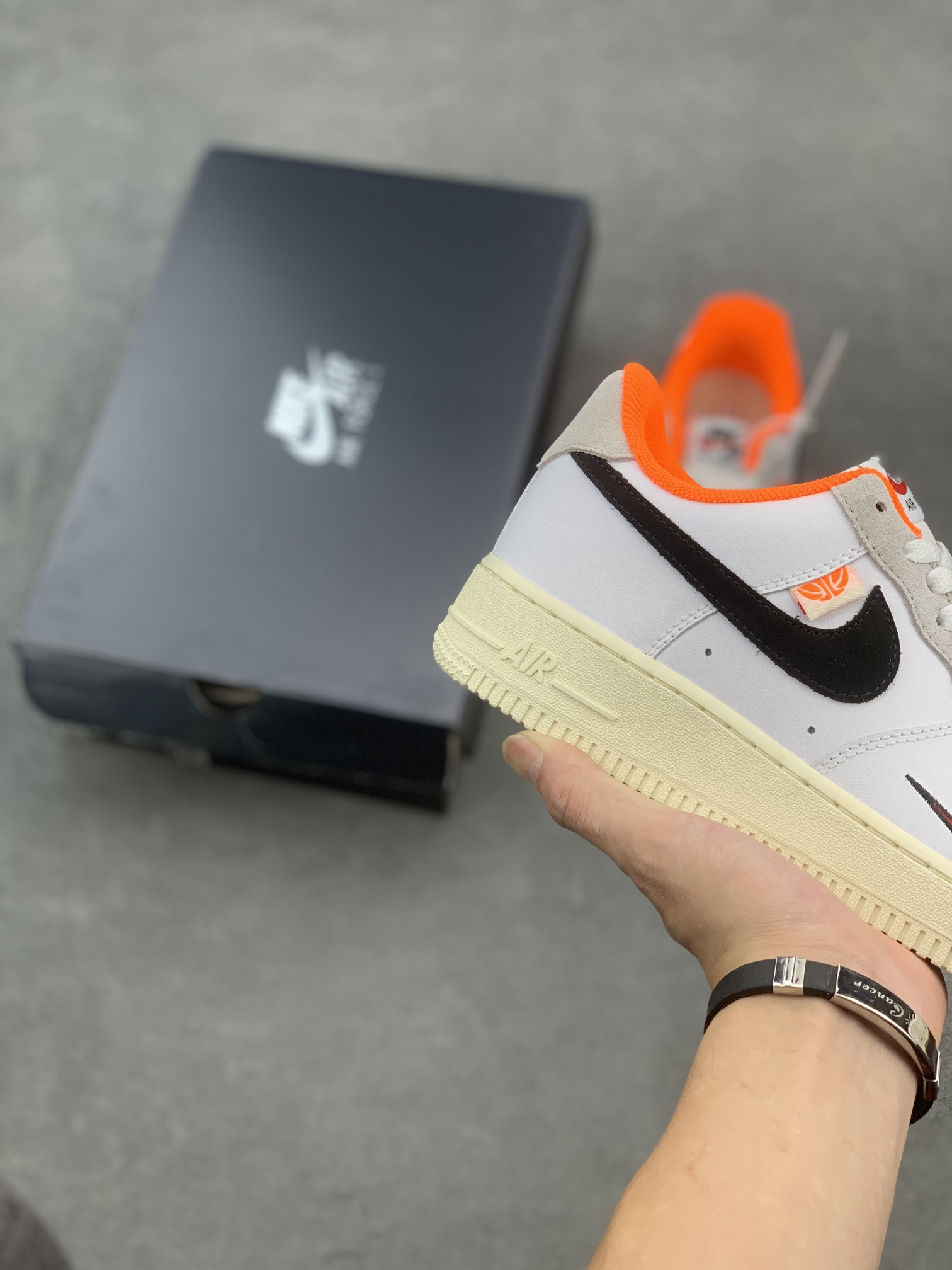 Nike Air Force 1 '07 Low White Black Orange Sneakers - Size 36-45 6 i1659554921 6188 4