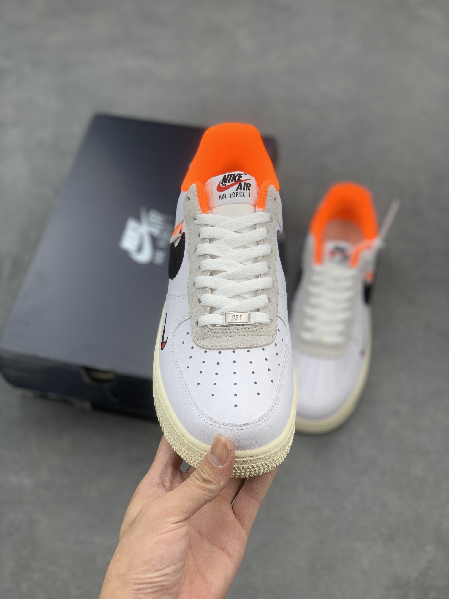 Nike Air Force 1 '07 Low White Black Orange Sneakers - Size 36-45 3 i1659554921 6489 1