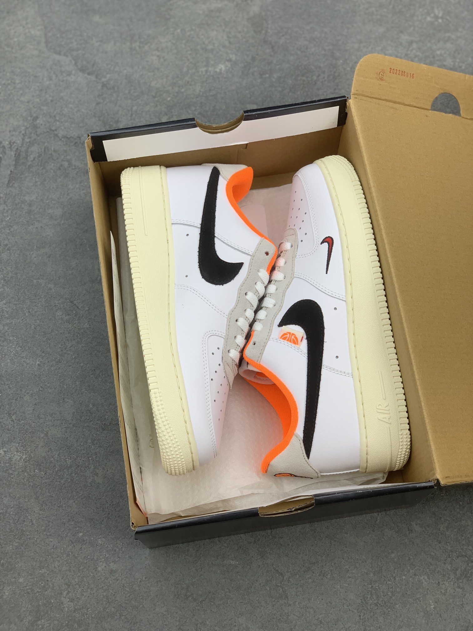 Nike Air Force 1 '07 Low White Black Orange Sneakers - Size 36-45 10 i1659554921 9672 8