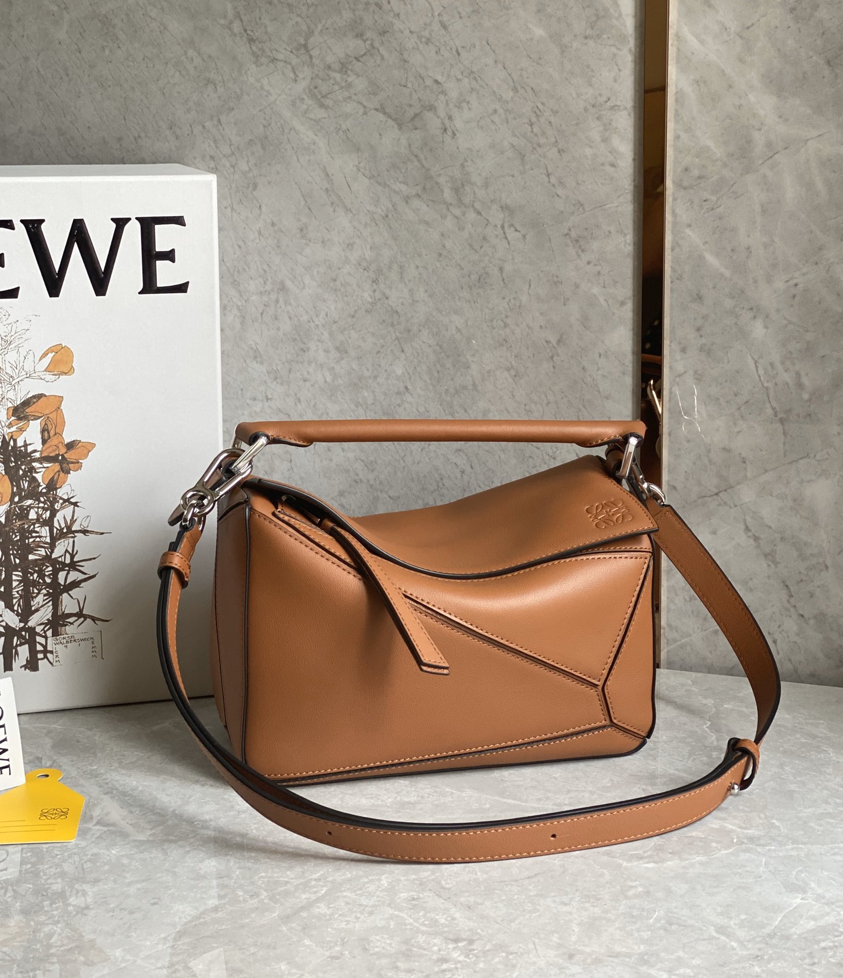 LOEWE罗意威 Puzzle bag 小号几何包 0189棕色24CM