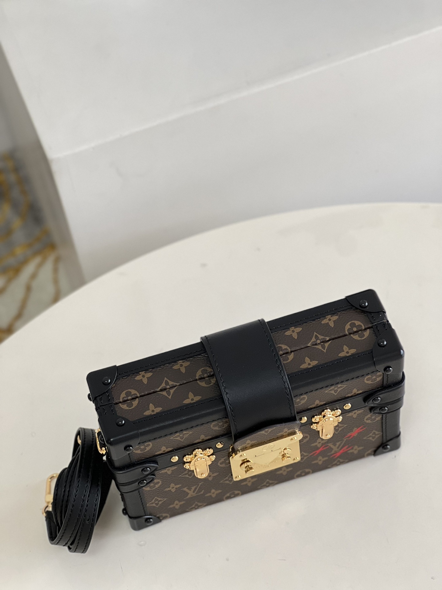 顶级原单M40273亮金老花全新回馈M40199纯钢亮面五金盒子PETITEMALLE-时装走秀款全新欧
