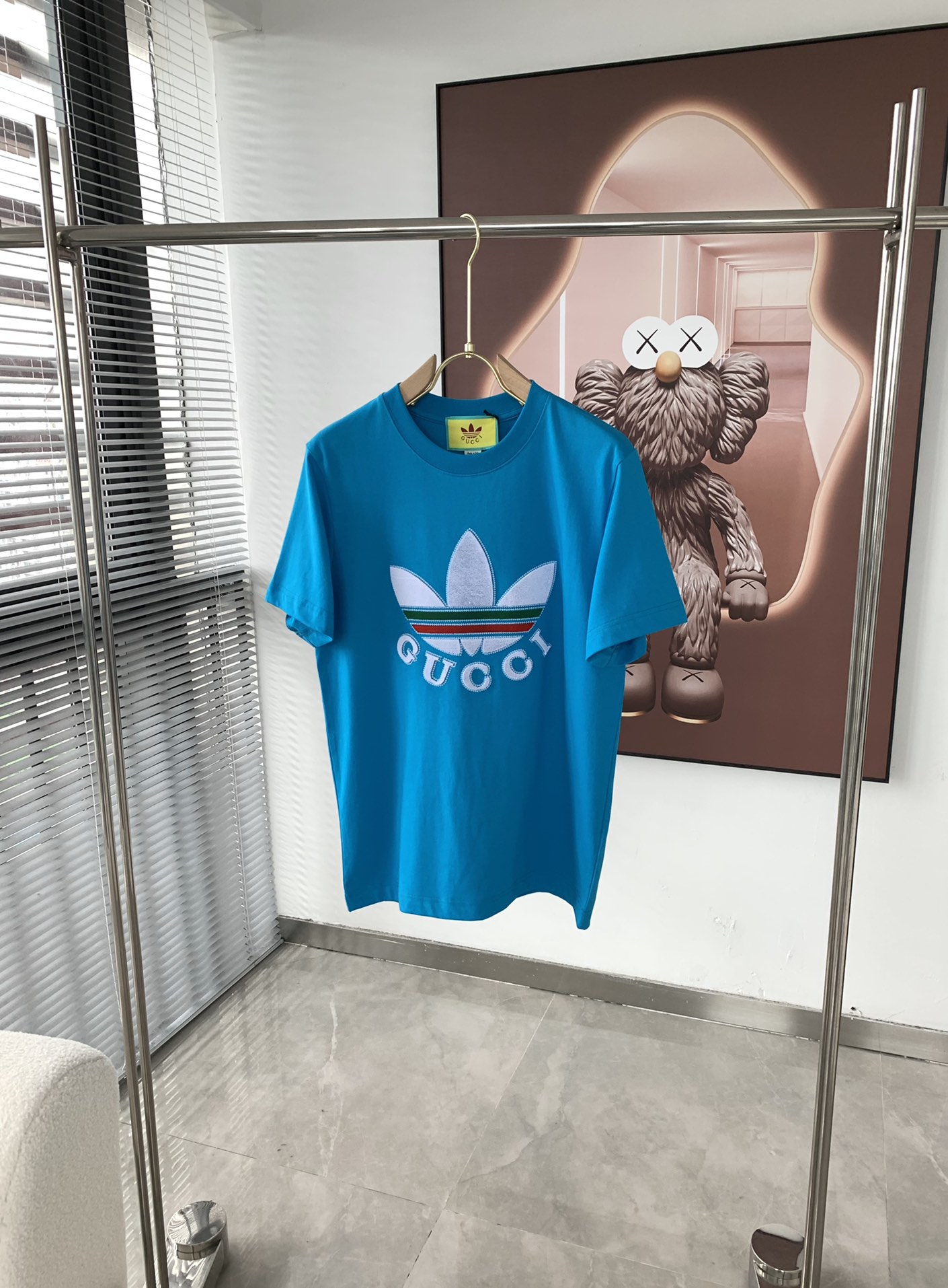 Gucc*古家 2022春夏最新系列基础圆领三叶草☘️短袖T恤