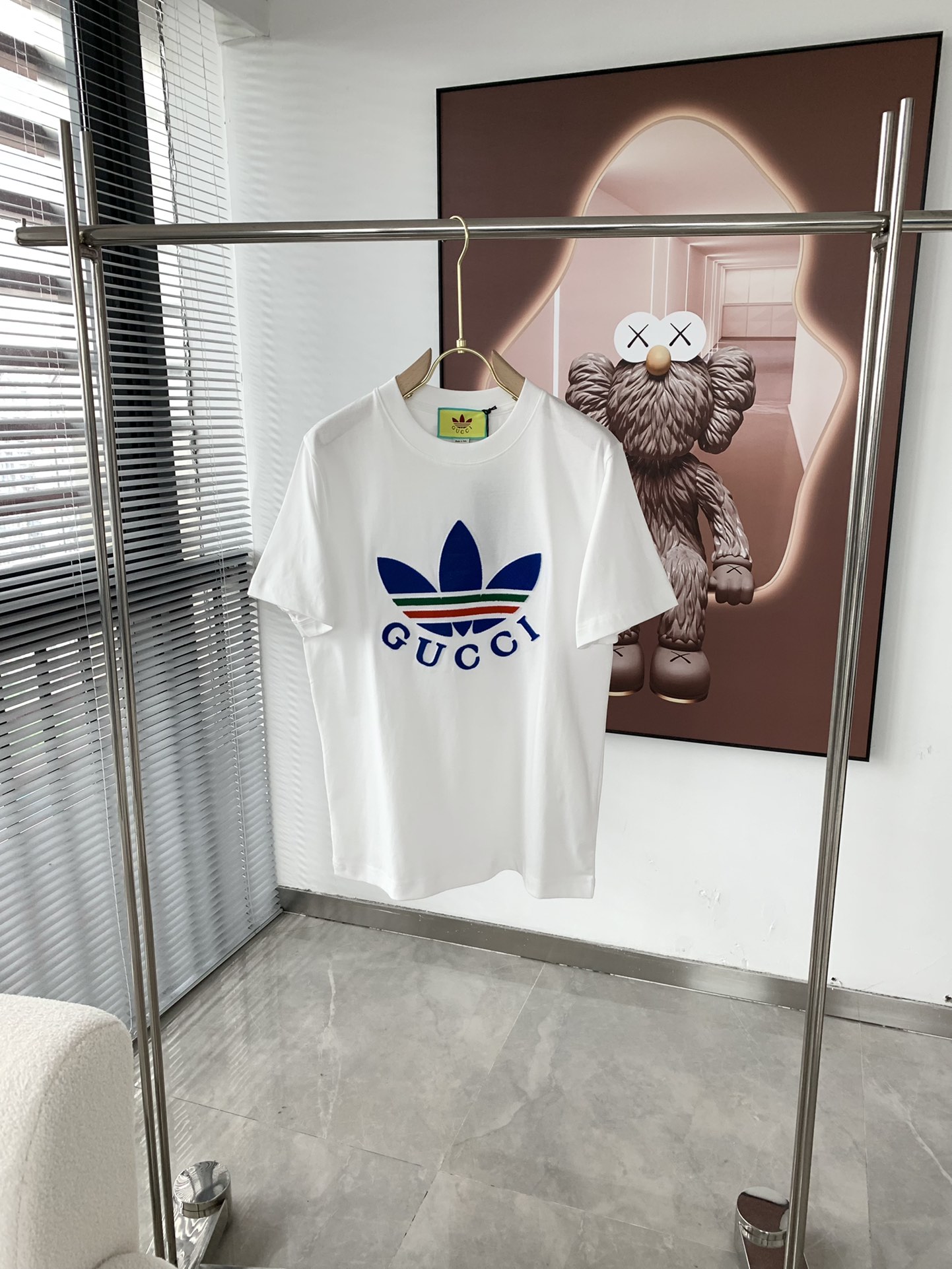 Gucc*古家 2022春夏最新系列基础圆领三叶草☘️短袖T恤