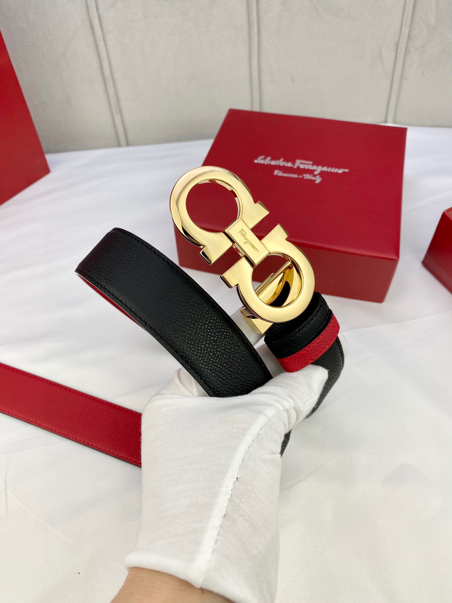 Ferragamo（男） Style Leather Men's Belts Lookbook Reference image 2