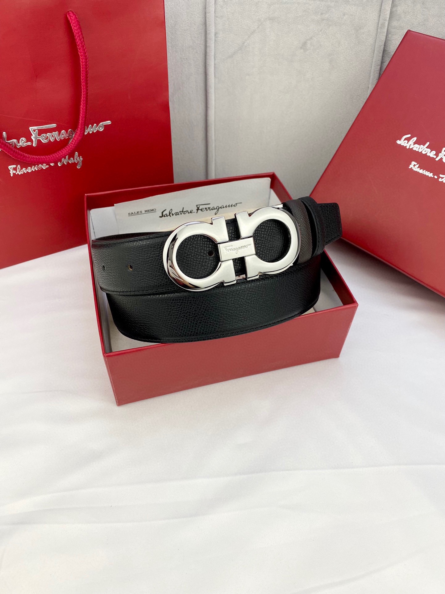 Ferragamo Style Leather Men's Belts Men's Belts Men's Belt detail image 7 from source 731707