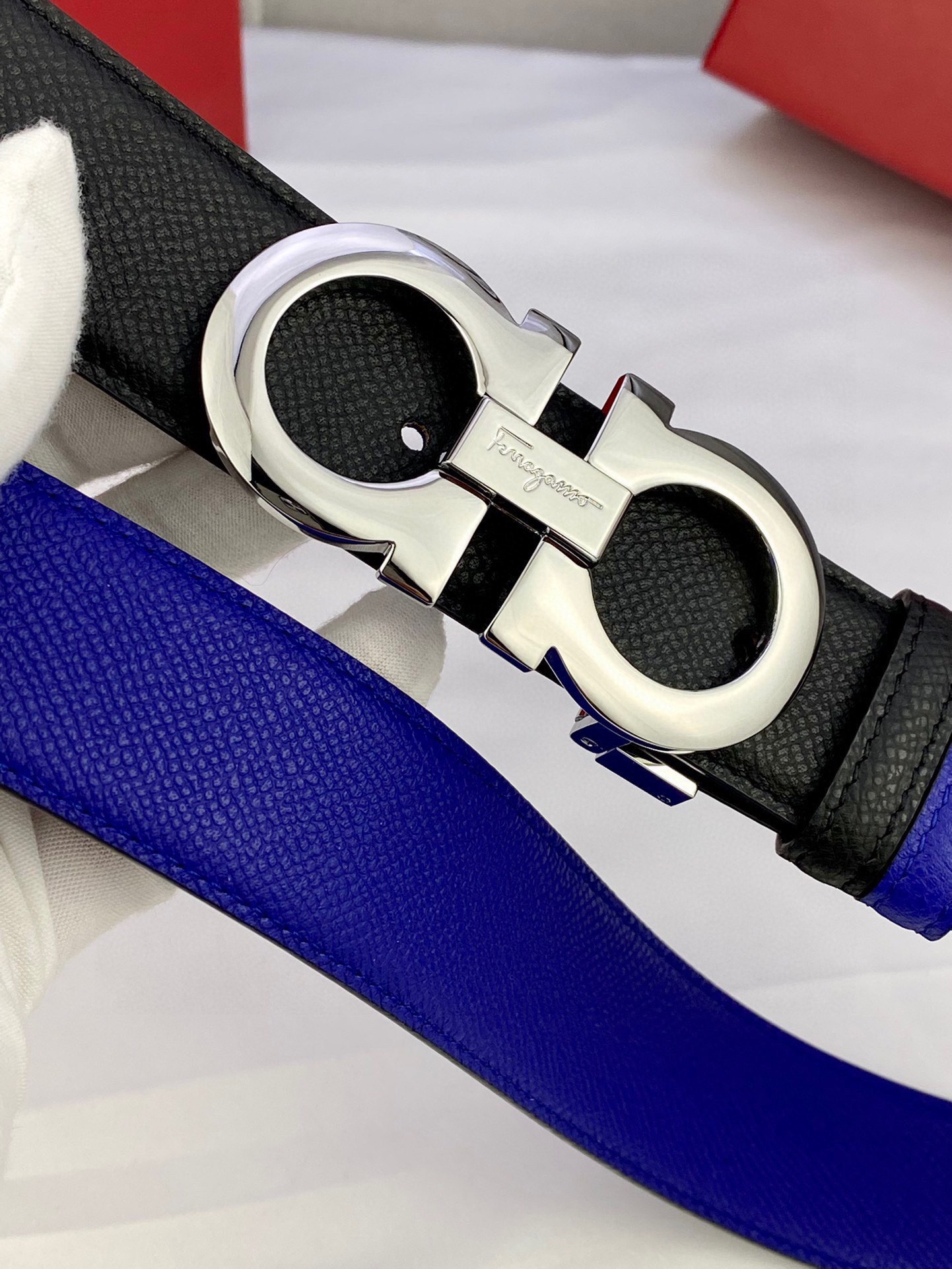Ferragamo Style Leather Men's Belts Men's Belts Men's Belt detail image 6 from source 731708