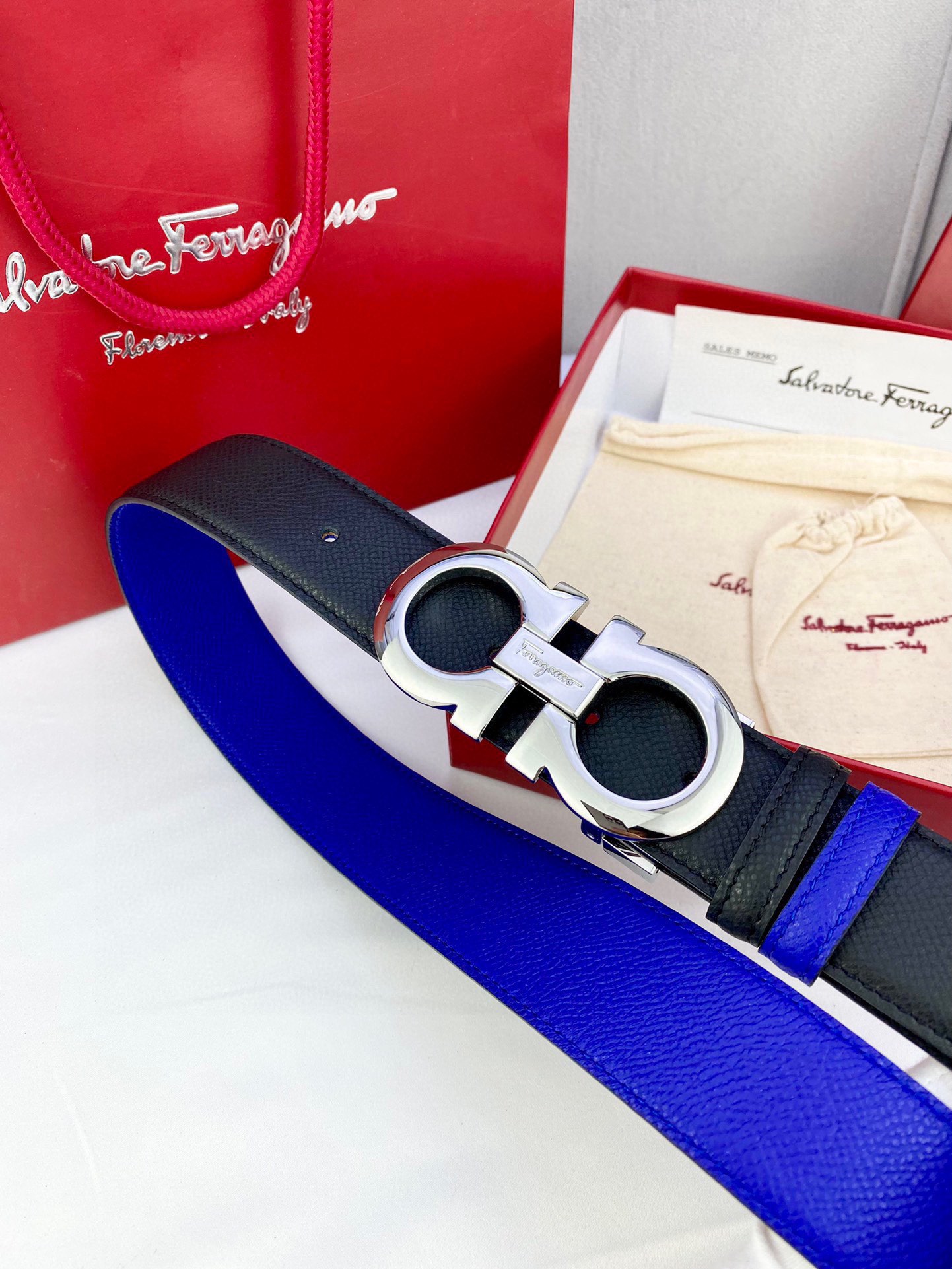 Ferragamo Style Leather Men's Belts Men's Belts Men's Belt detail image 5 from source 731708