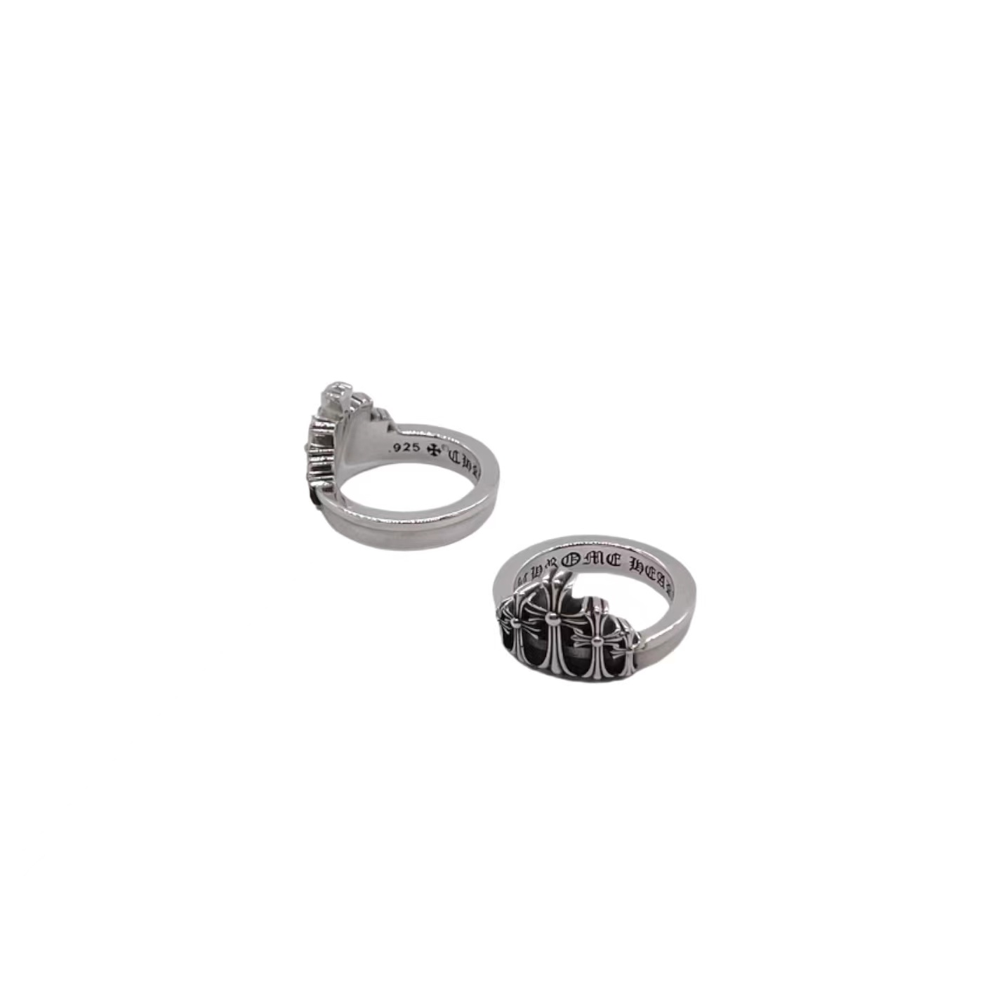 Chrome Hearts 𝐡𝐞𝐚𝐫𝐭𝐬克罗心 皇冠十字花戒