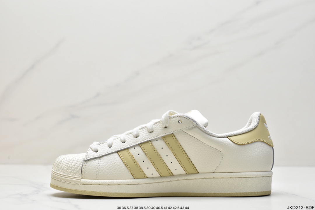 Adidas clover Originals Superstar ”Sail/Green/Lace” shell head series low-top classic all-match casual sports shoes GW4441