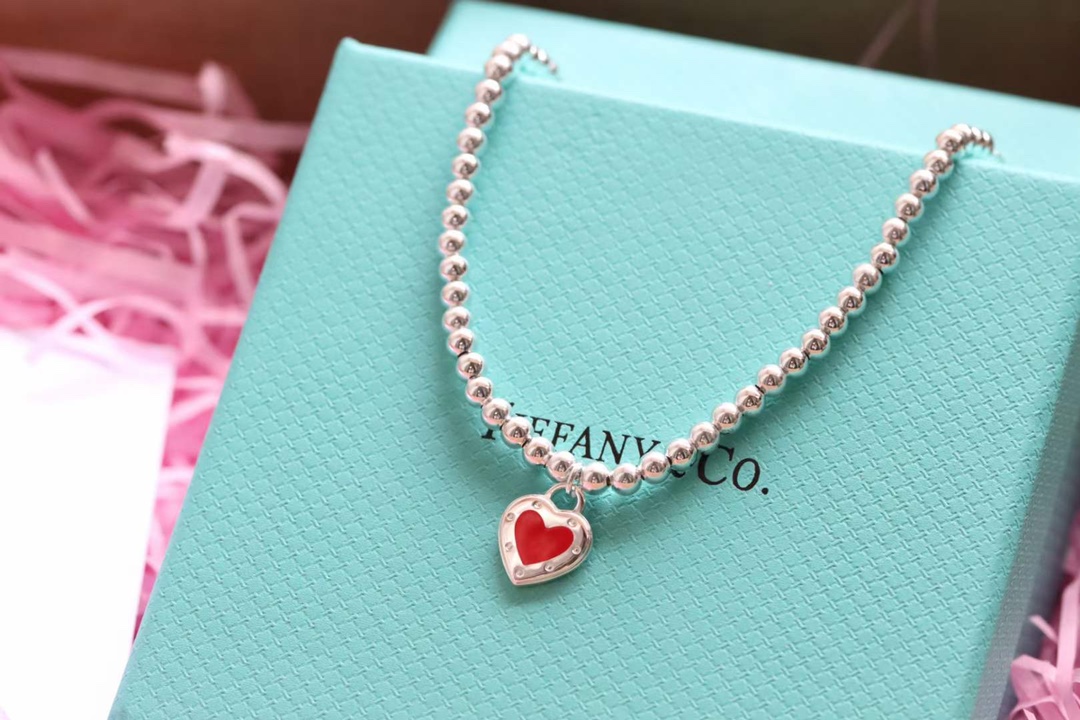 Tiffany & Co. Tiffany&Co. Love heart珐琅心项链 925纯银