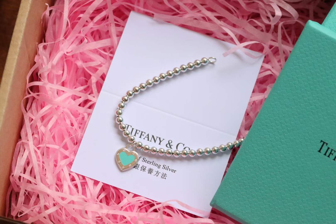 Tiffany & Co. Tiffany&Co. Love heart珐琅心项链 925纯银