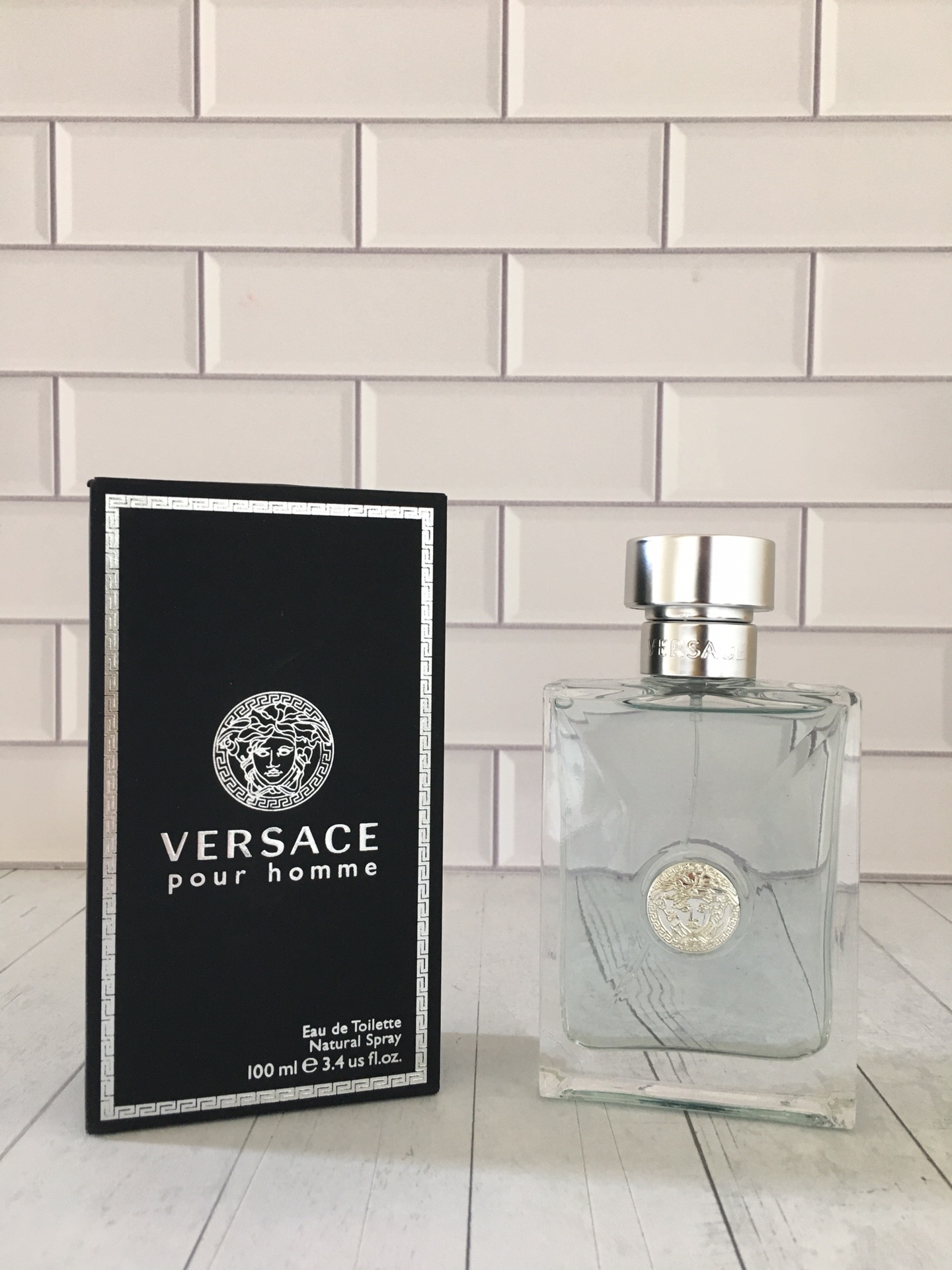 Versace Perfume Blue Orange White Men