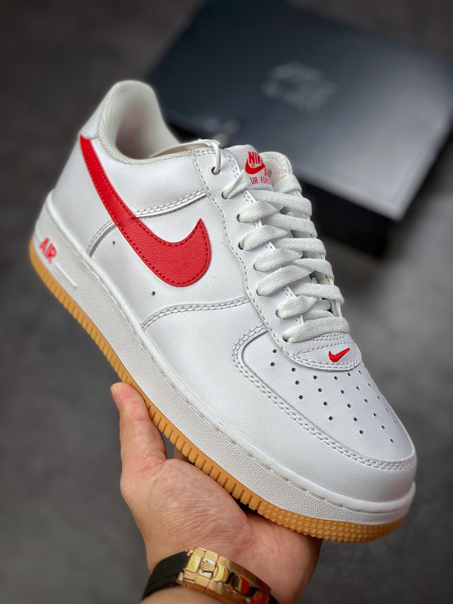 Nike Air Force 1 Low 07 白红生胶底 DJ3911-102