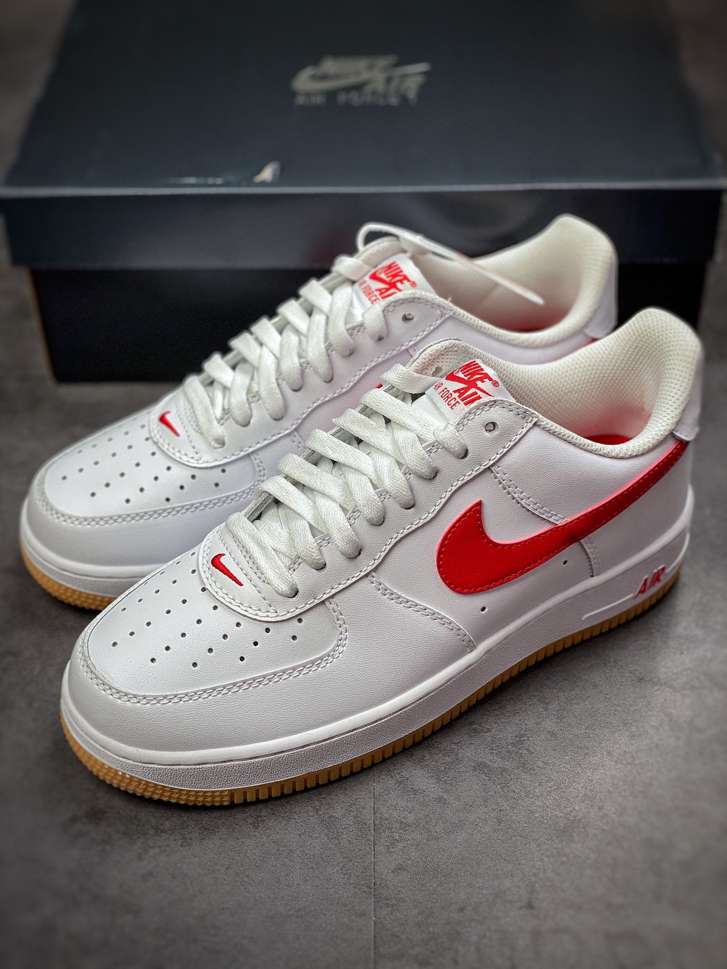 Nike Air Force 1 Low 07 白红生胶底 DJ3911-102