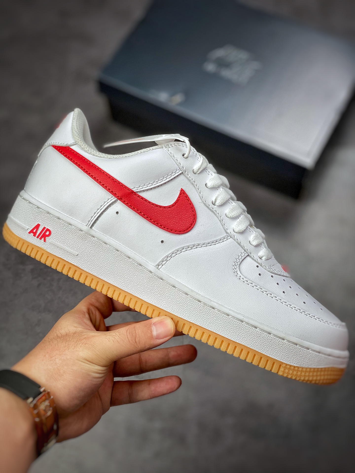 Nike Air Force 1 Low 07 白红生胶底 DJ3911-102