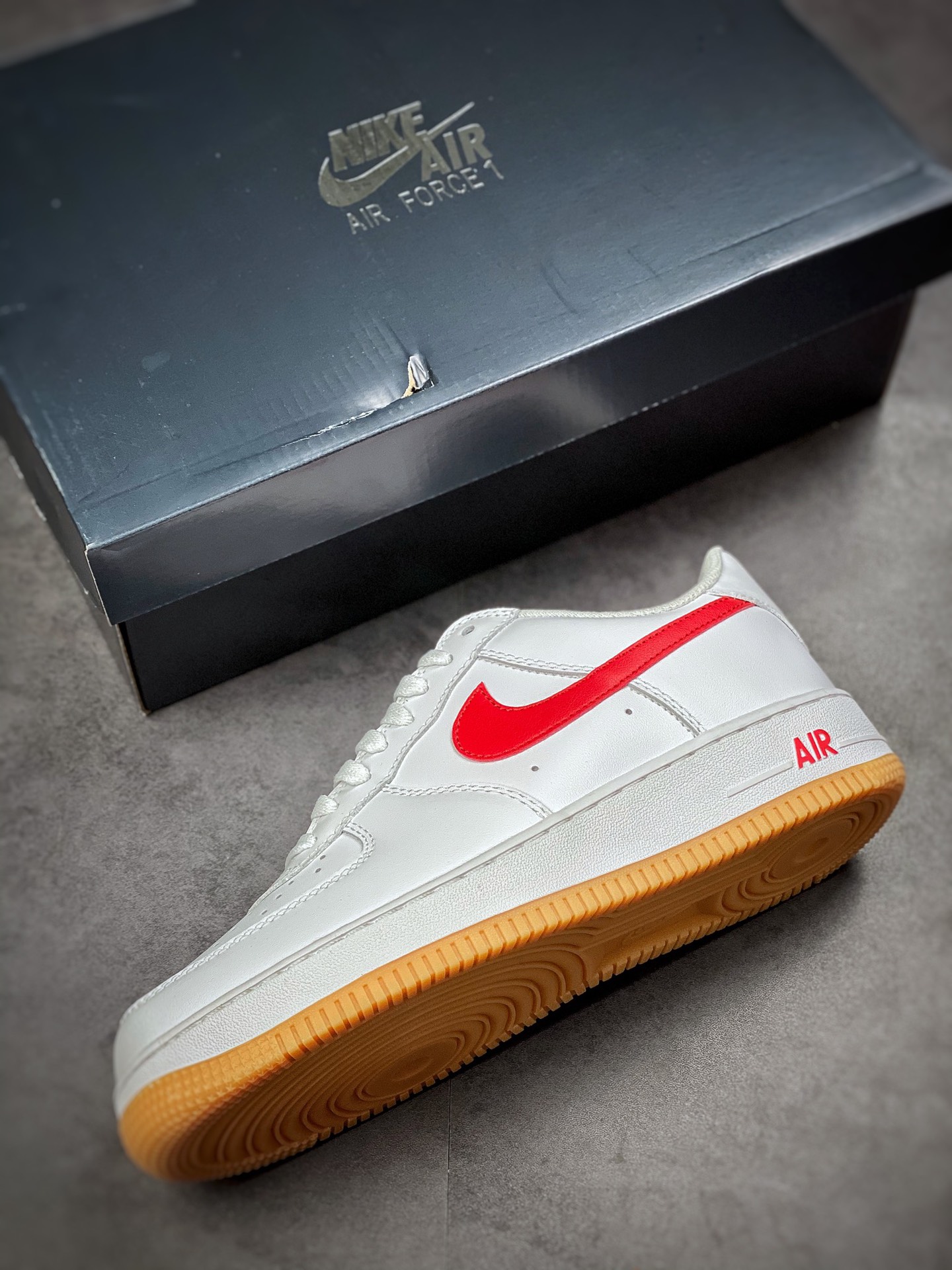 Nike Air Force 1 Low 07 白红生胶底 DJ3911-102