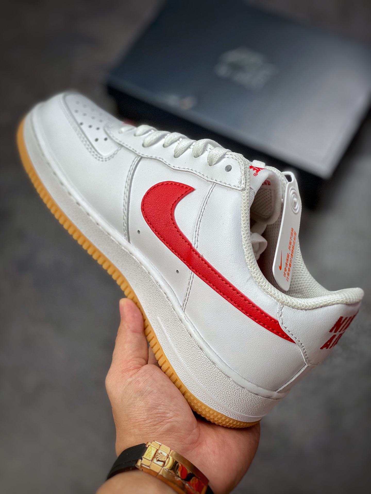 Nike Air Force 1 Low 07 白红生胶底 DJ3911-102