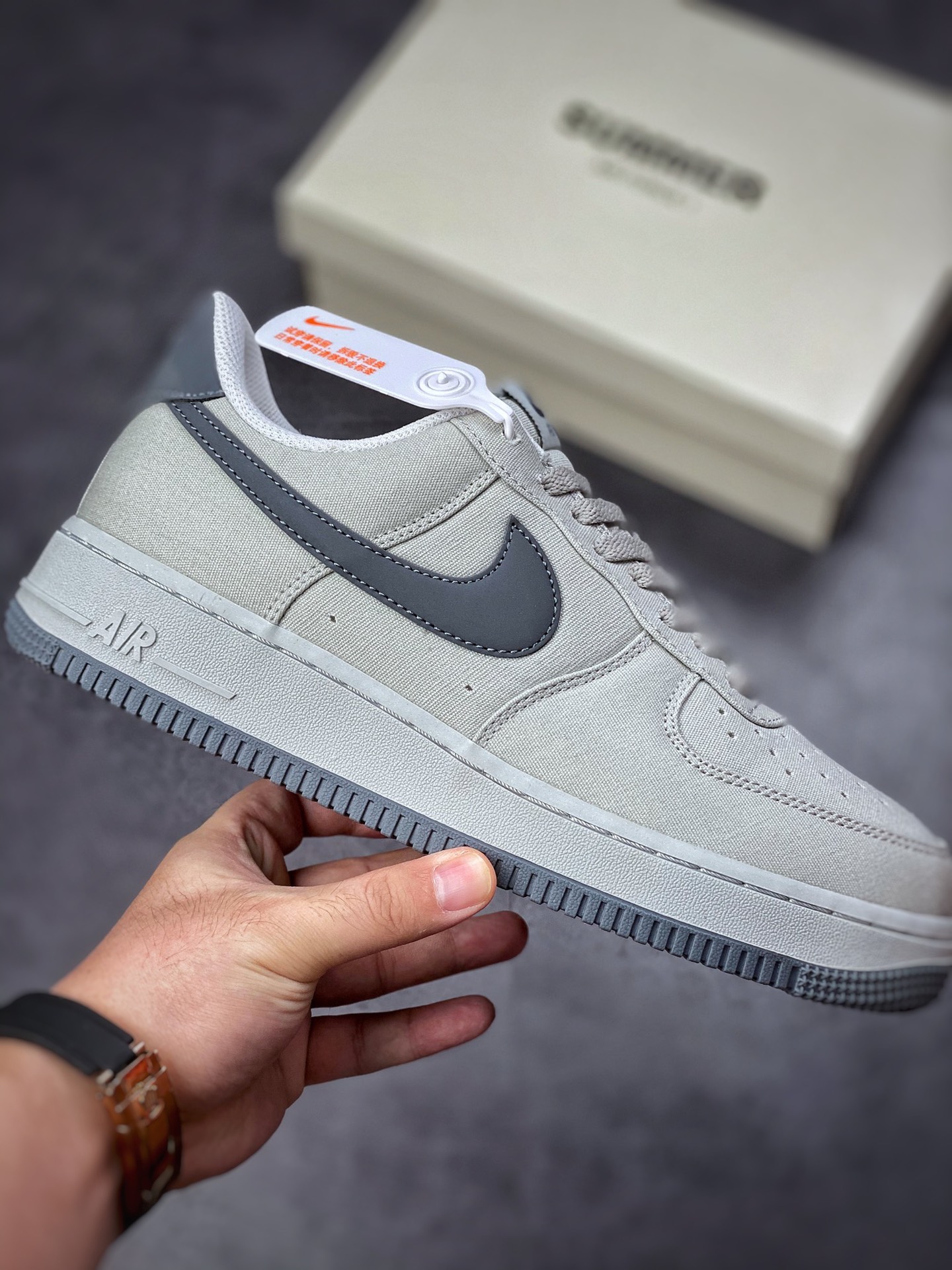 220 Nike Air Force 1 Low 07 帆布水泥灰 DG2296-003