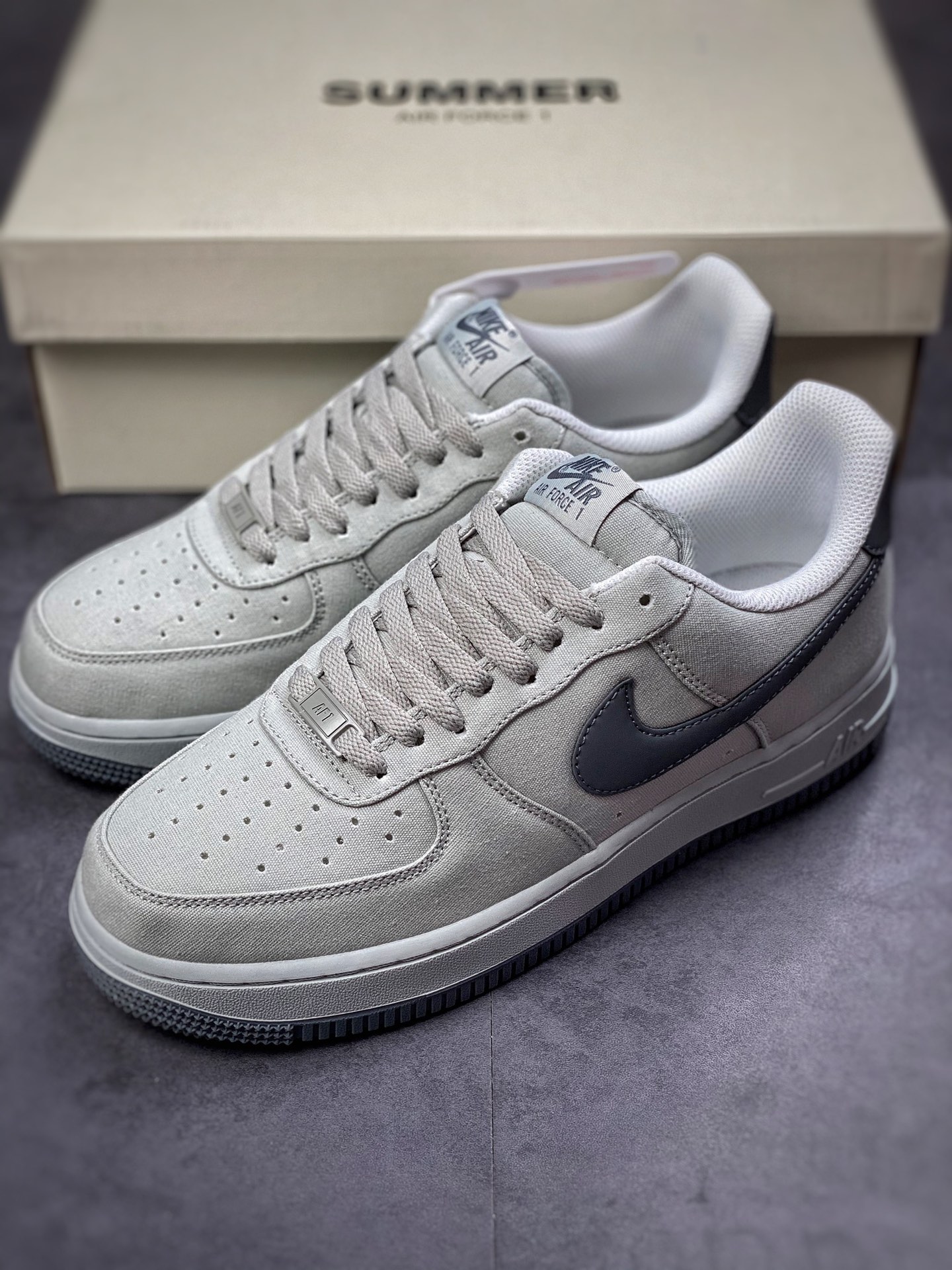 220 Nike Air Force 1 Low 07 帆布水泥灰 DG2296-003